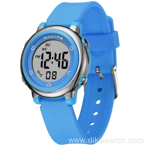 New Trendy Kids LED Watch Luxury Alarm Chronograph Light Watch Fashion Waterproof Calendar Hour Clock Soft Silicon Digital Watch